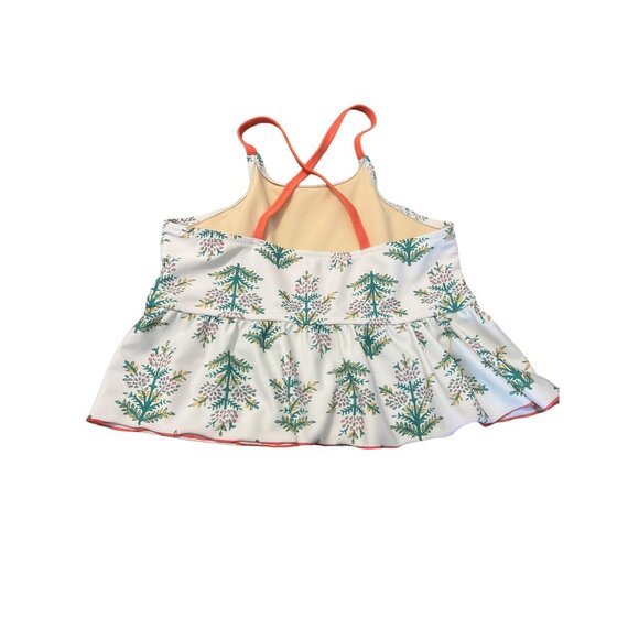 Pink Chicken Bathing Suit Top Size 8Y Floral Pattern - Picture 2 of 3